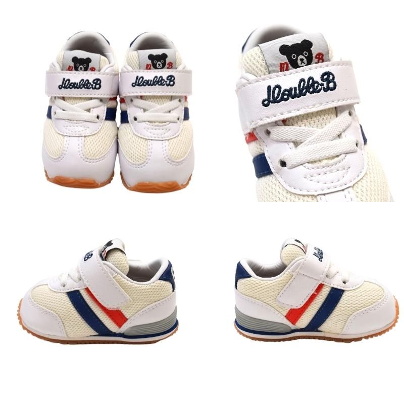 MH-NB0015 - Mikihouse Double B White Shoes