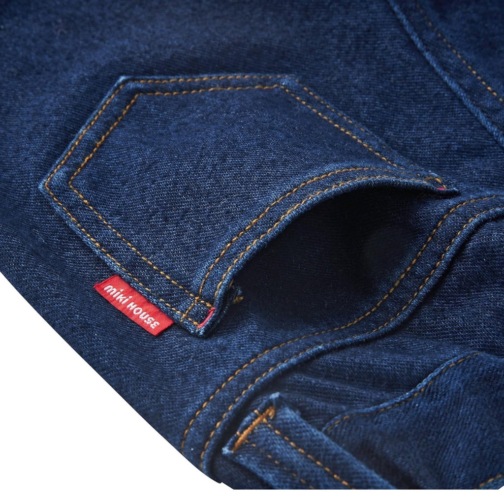 MIKI HOUSE Logo Denim Stretch Pants no-3283