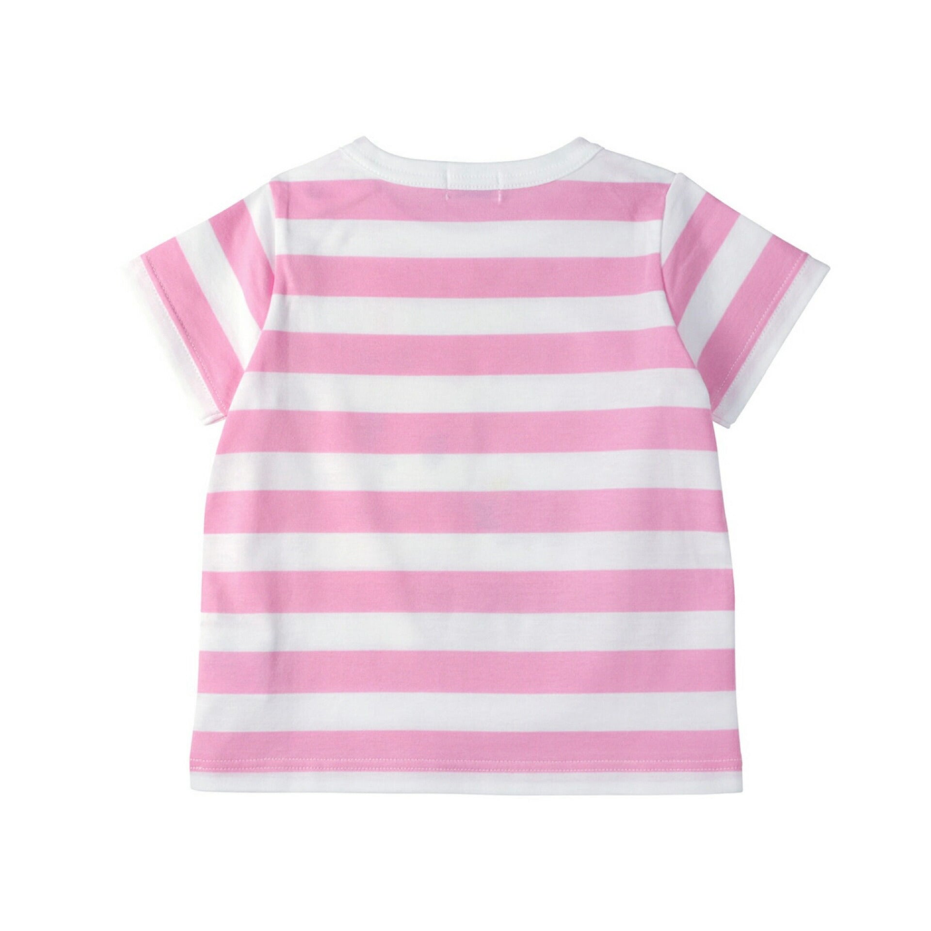MIKI HOUSE Bear Bunny Striped Made in Japan Short-Sleeve no-3255