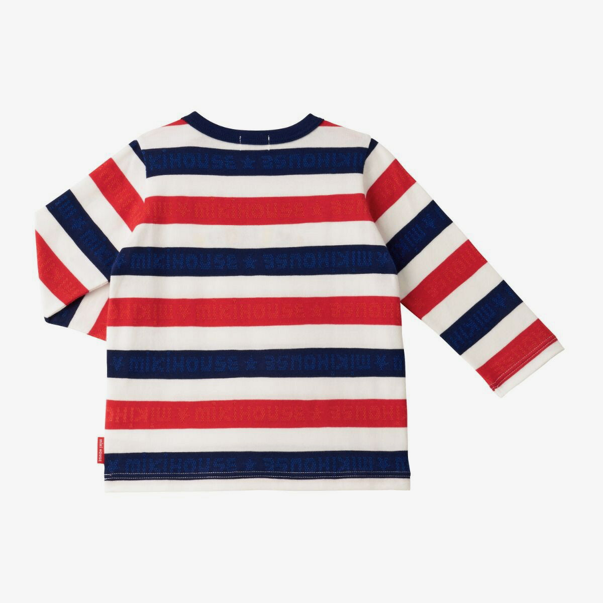 MIKI HOUSE Bear Bunny Striped Made in Japan Long-Sleeve no-3252