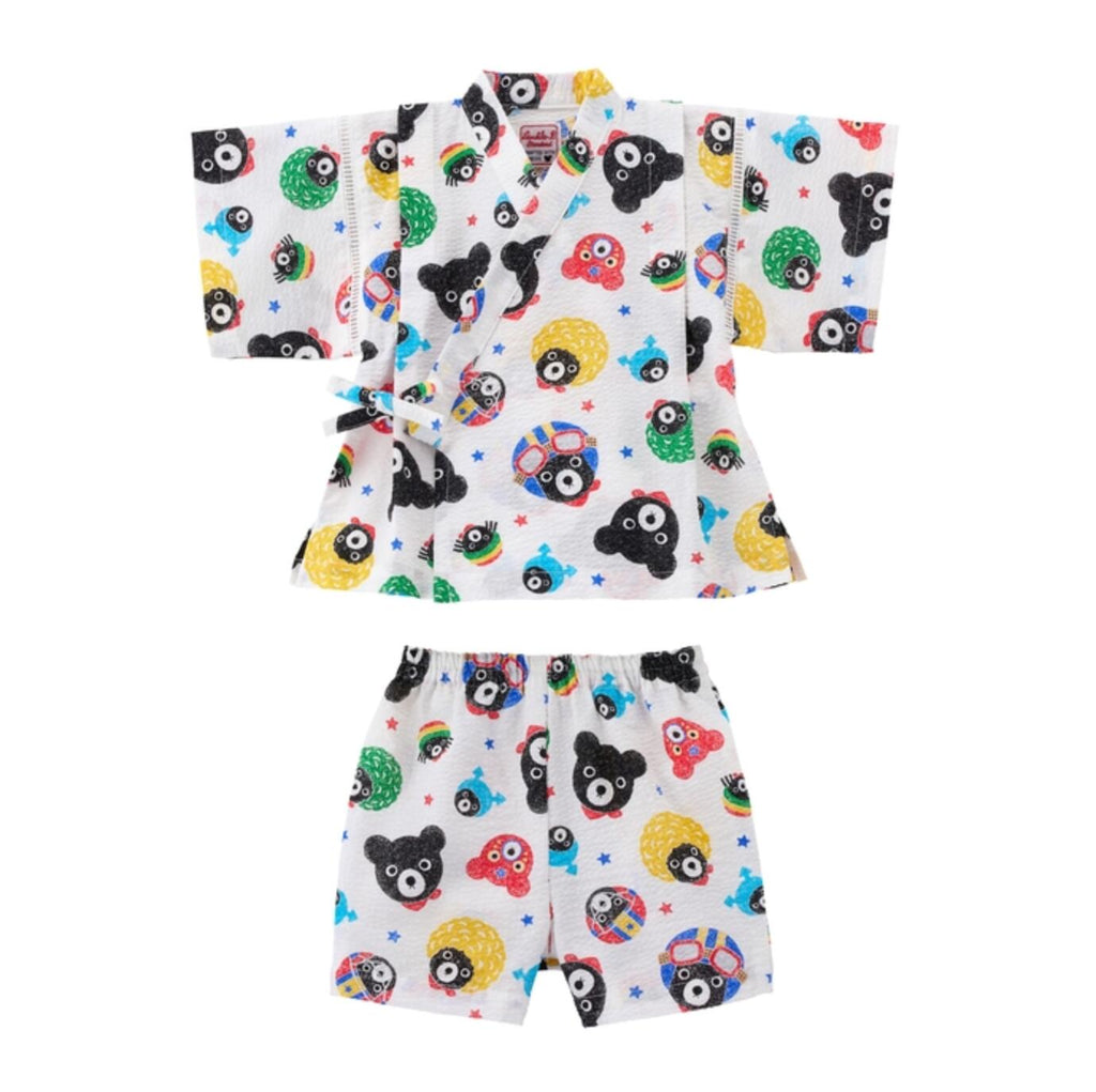 MIKI HOUSE Double B Floral Made in Japan Jinbei Set no-3466t