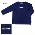 MK-NB096 - Mikihouse Logo Long Sleeves Tshirt (Navy)
