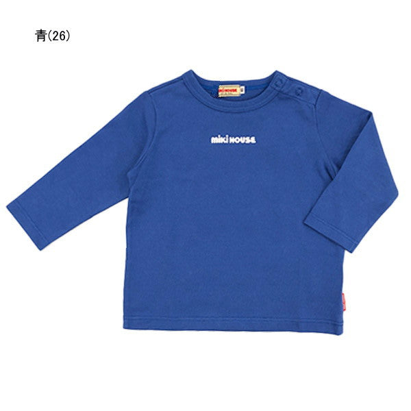 MK-NB094 - Mikihouse Logo Long Sleeves Tshirt (Blue)