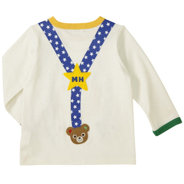 MK-NB085 - Mikihouse Long Sleeves Tshirt (White)