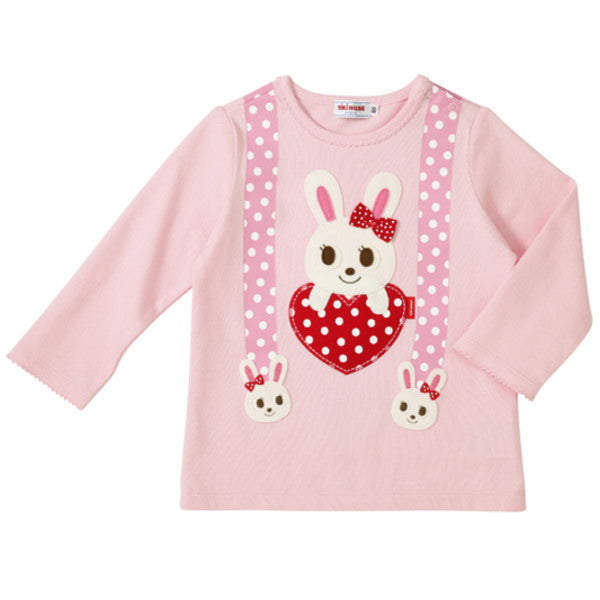 MK-NB084 - Mikihouse Long Sleeves Tshirt (Pink)