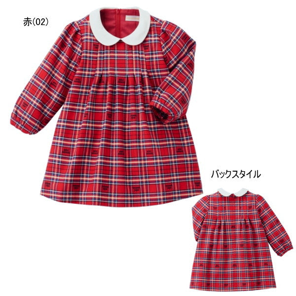 Mikihouse - 50%OFF Check Dress Girls Made in Japan Kids Baby - 80-90cm