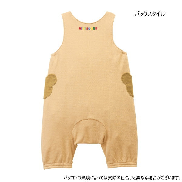 Mikihouse - More than Bear Applique & Pocket Overalls Boys Girls Made in Japan Kids Baby - M(80~90cm