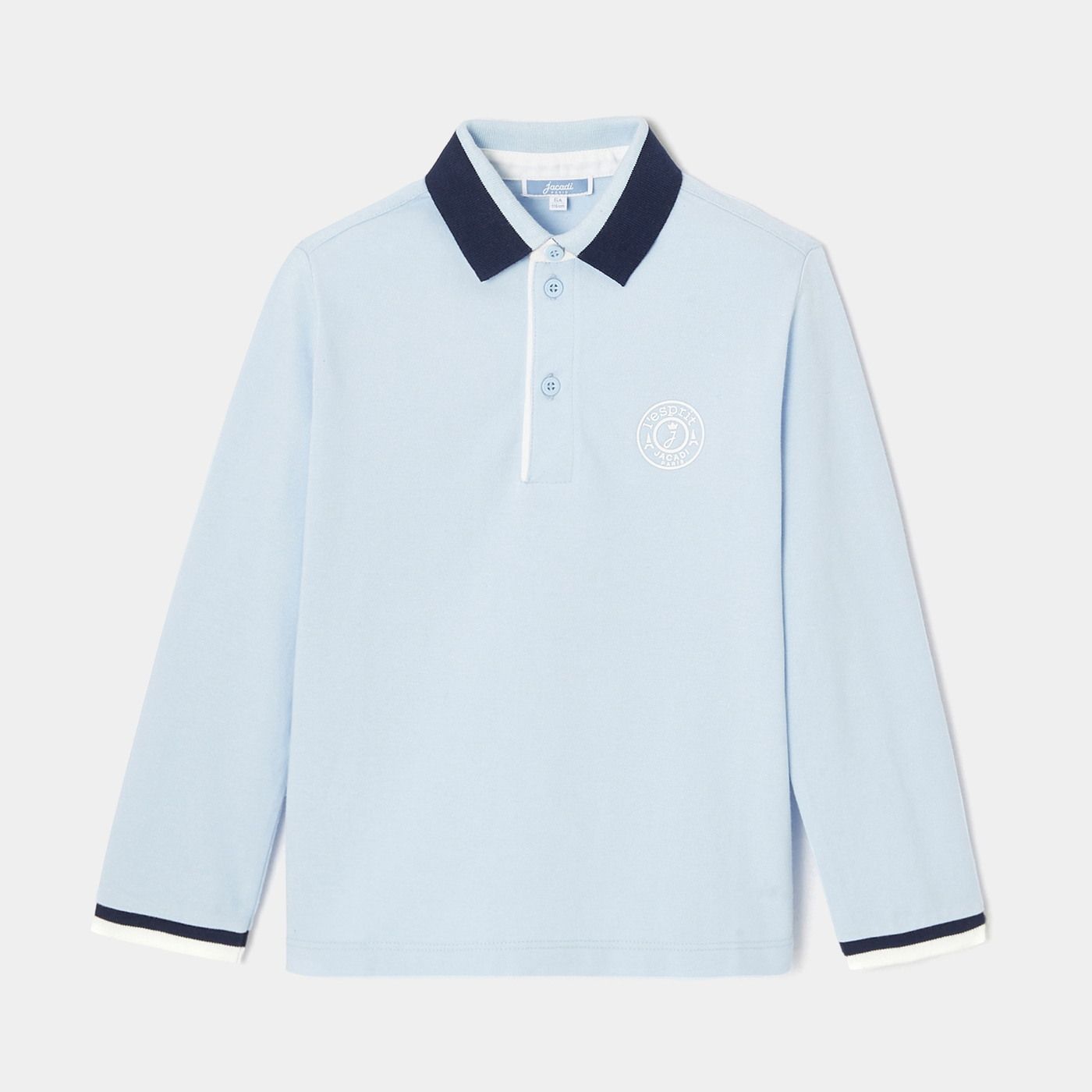 Boy rugby-style polo shirt - Jacadi Sky Blue