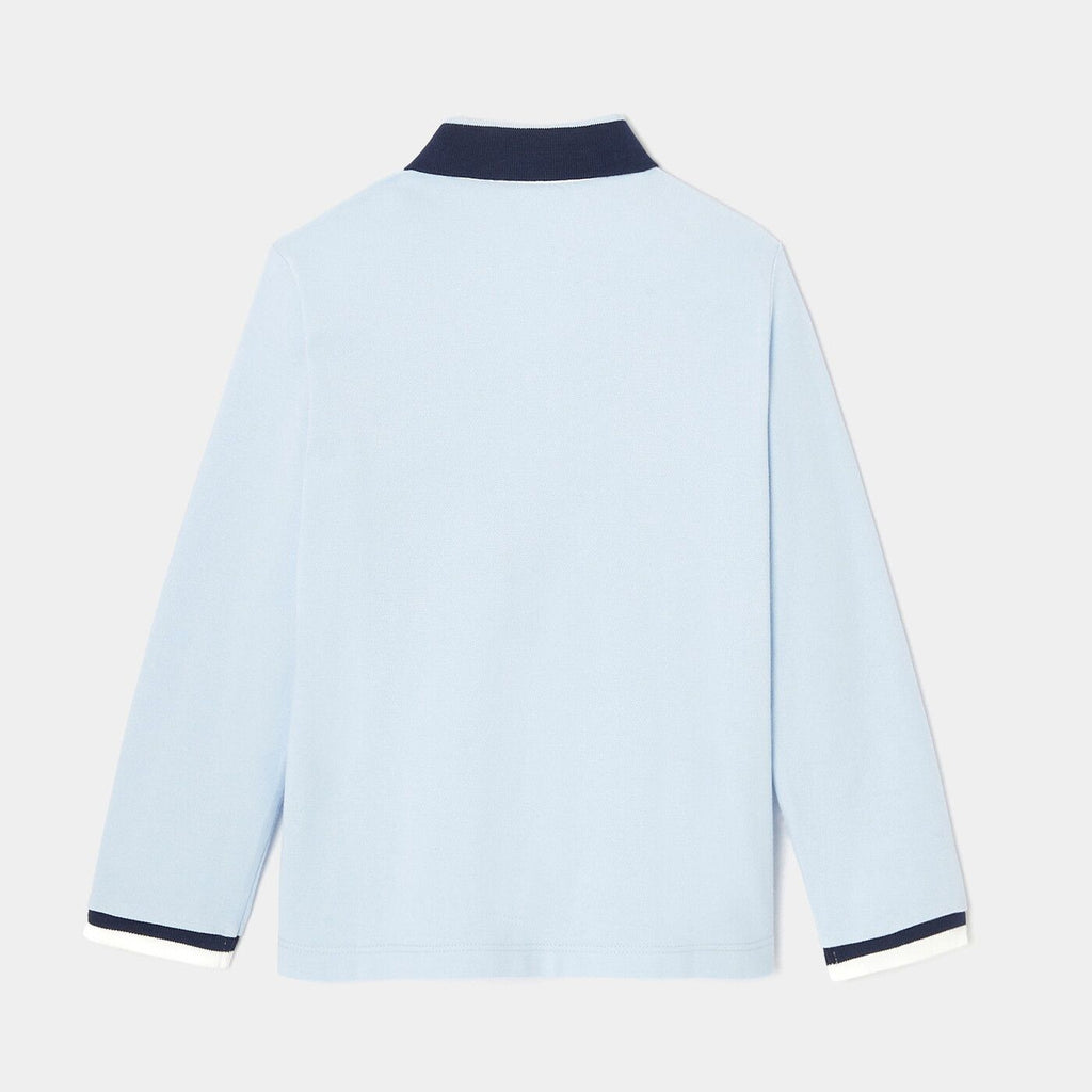 Boy rugby-style polo shirt - Jacadi Sky Blue