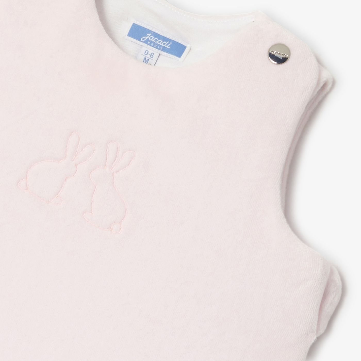 Baby velvet sleeping bag 0-6 months - Jacadi Pale Pink