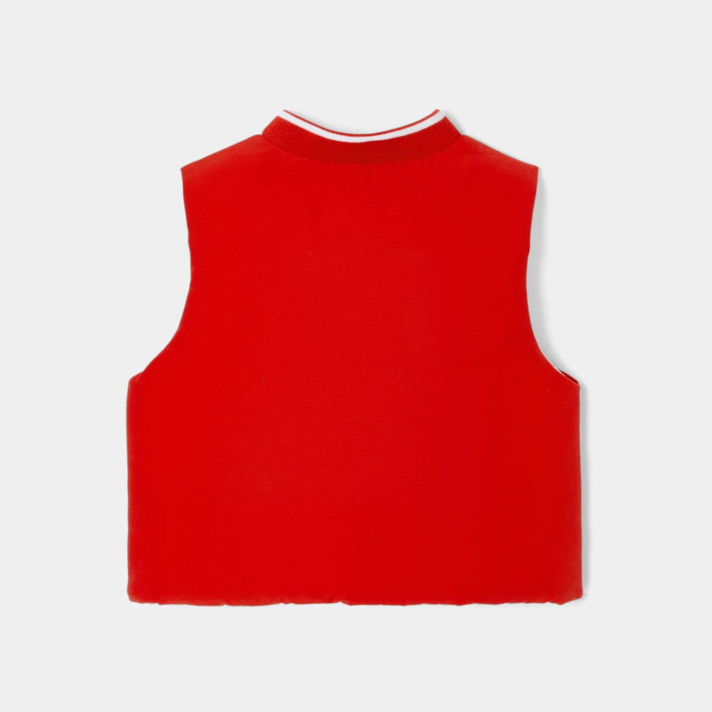 Piumino Sleeveless Baby Boy - Red/Beige
