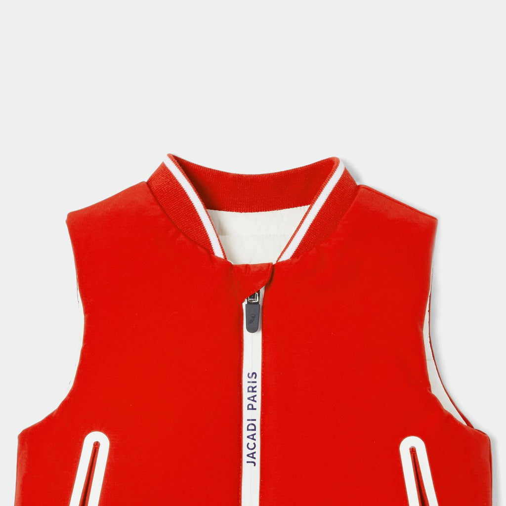 Piumino Sleeveless Baby Boy - Red/Beige