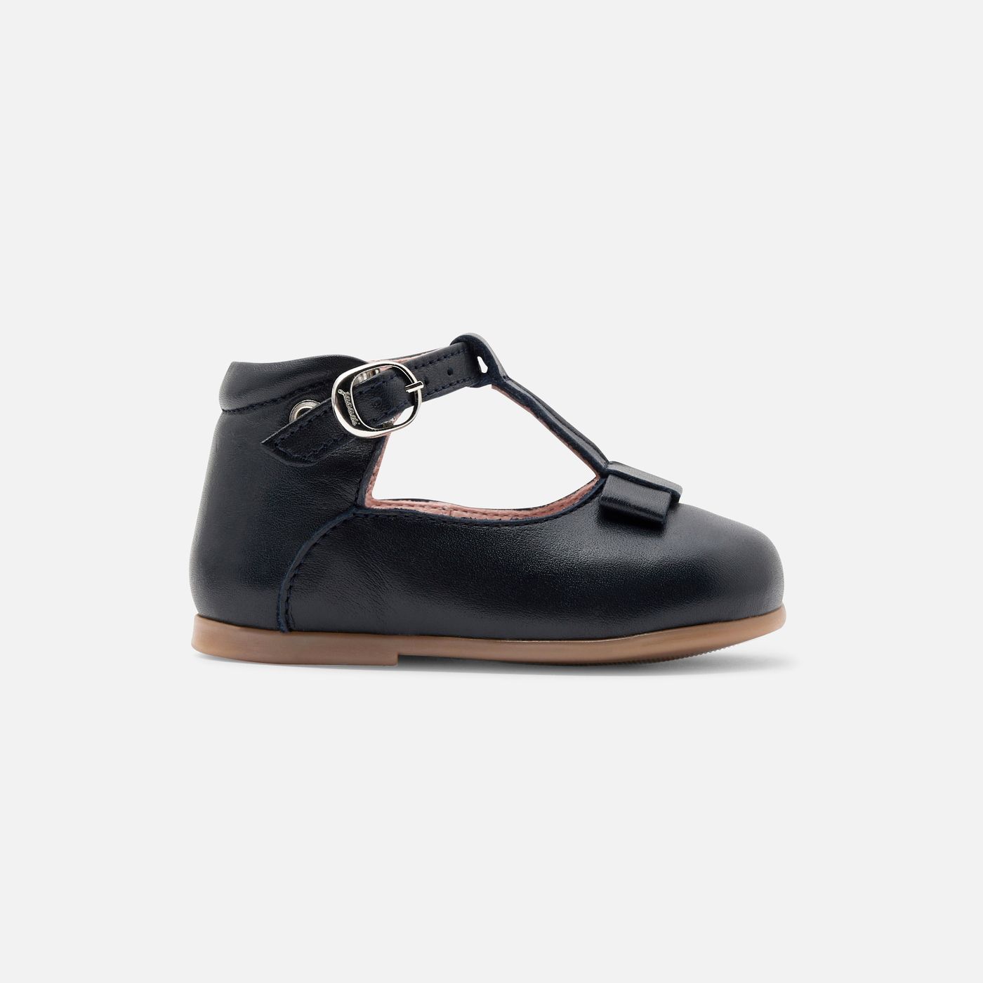 Baby girl first-step T-bar shoes - Navy Blue Jacadi