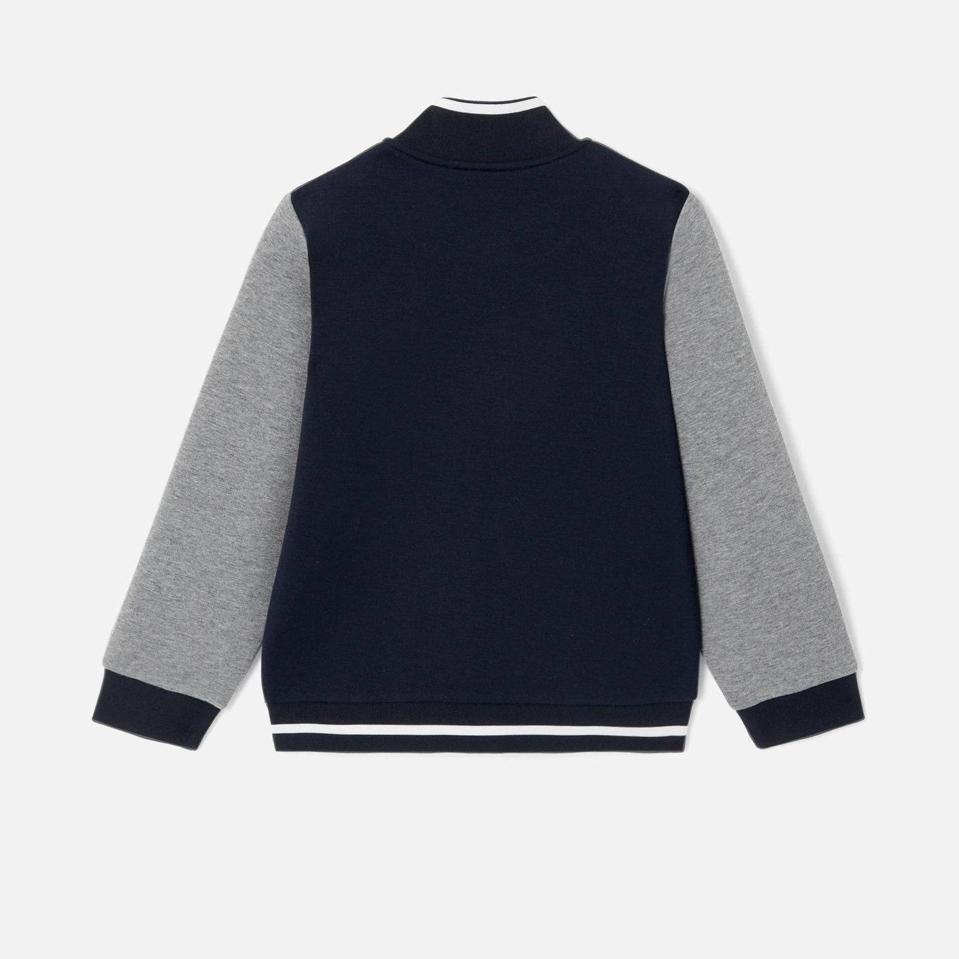 Cardigan Stile Teddy Boy - Navy Blue/Grey
