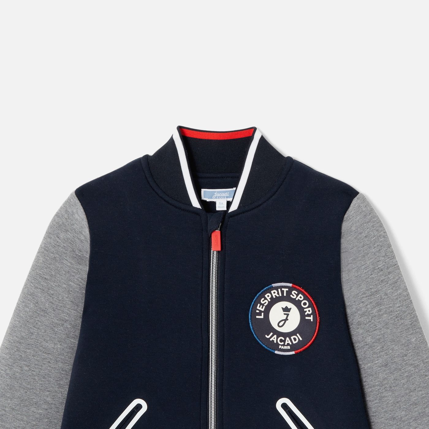 Cardigan Stile Teddy Boy - Navy Blue/Grey