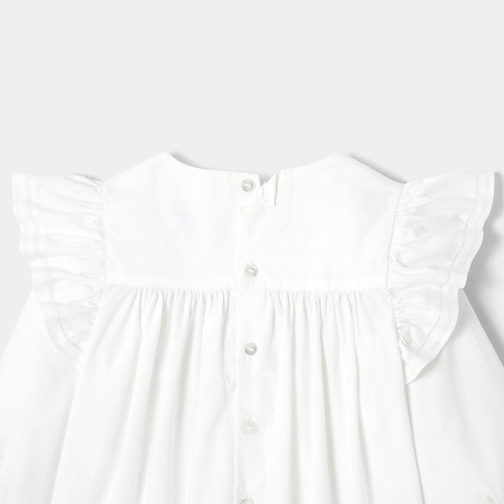 Baby girl long-sleeve blouse - White