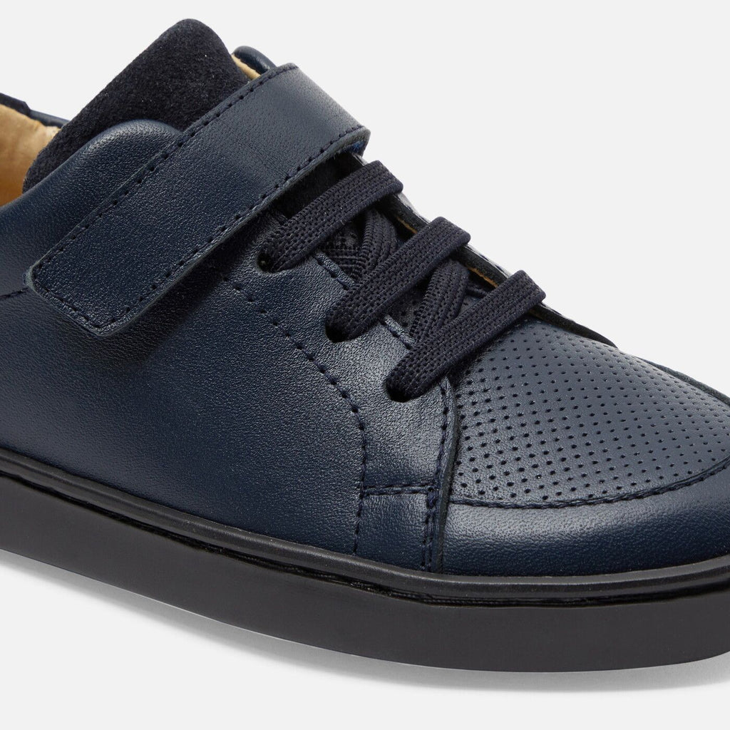 Boy leather tennis shoes - Jacadi Navy Blue