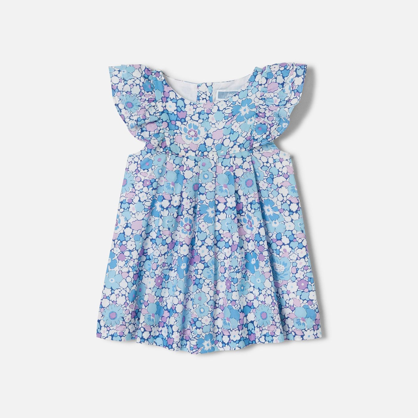 Dress in Liberty Fabric Fabrics Baby Girl - Blue/Multicolour