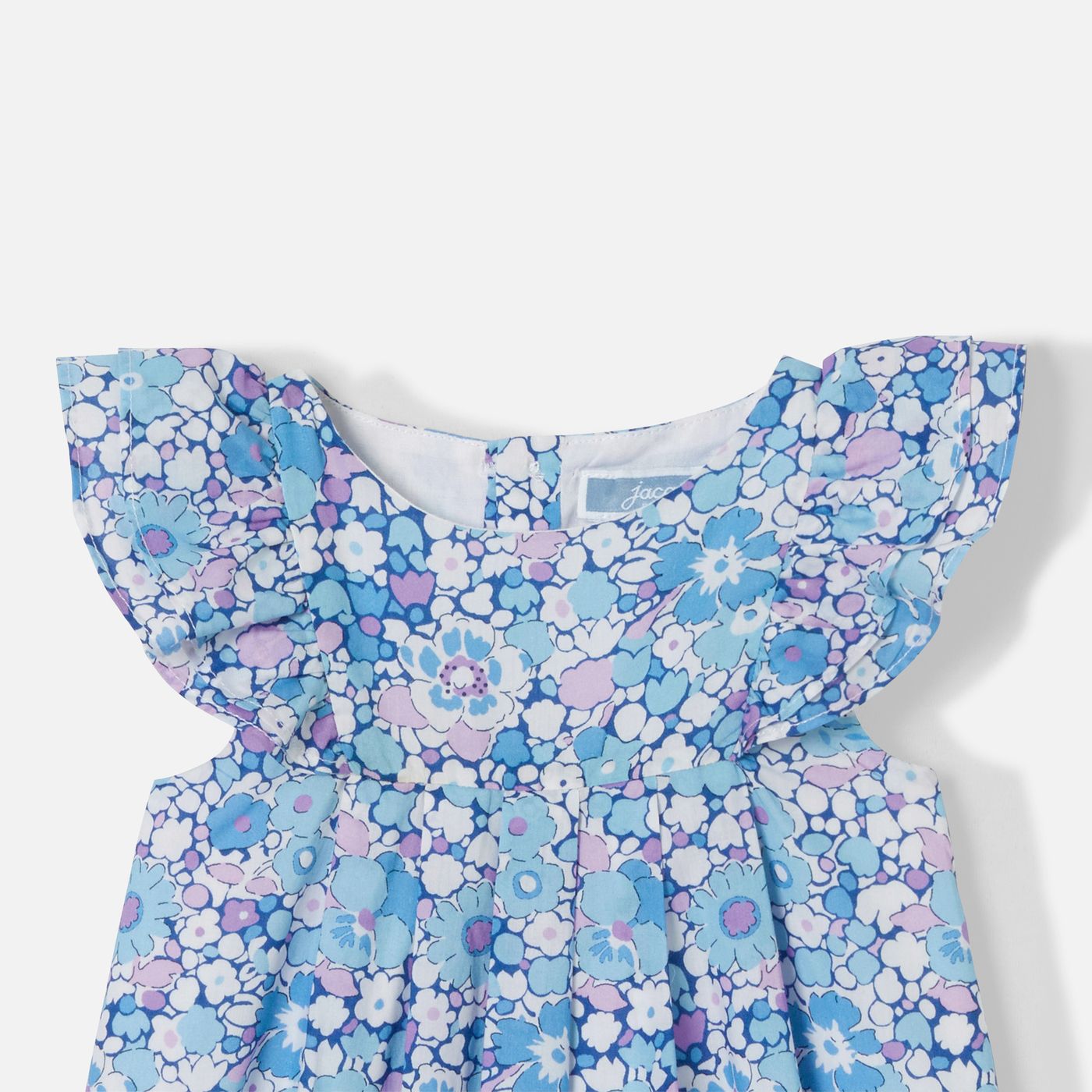 Dress in Liberty Fabric Fabrics Baby Girl - Blue/Multicolour