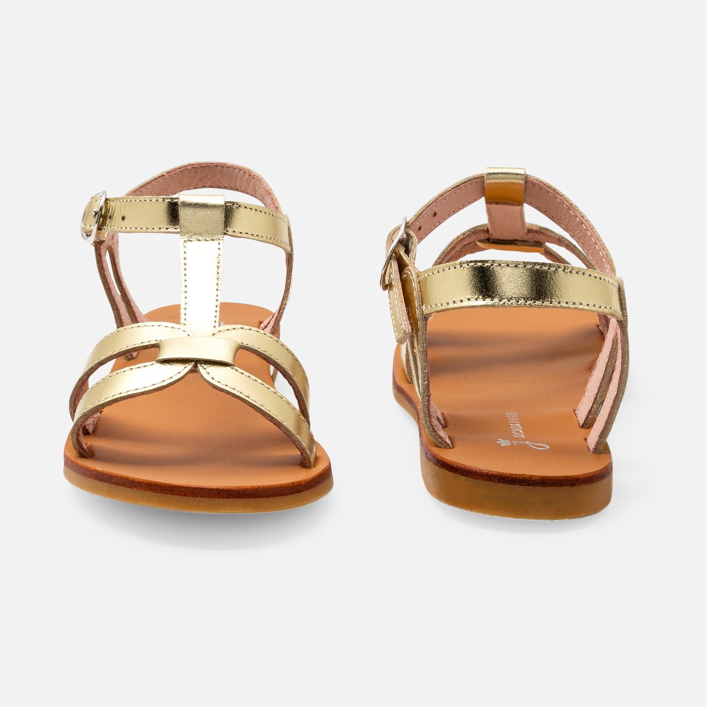 Leather Sandals Girl - Gold