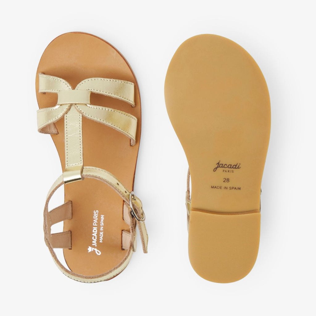 Leather Sandals Girl - Gold