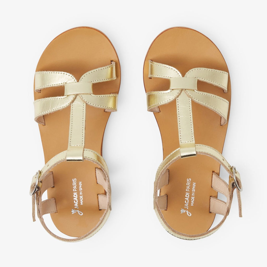 Leather Sandals Girl - Gold