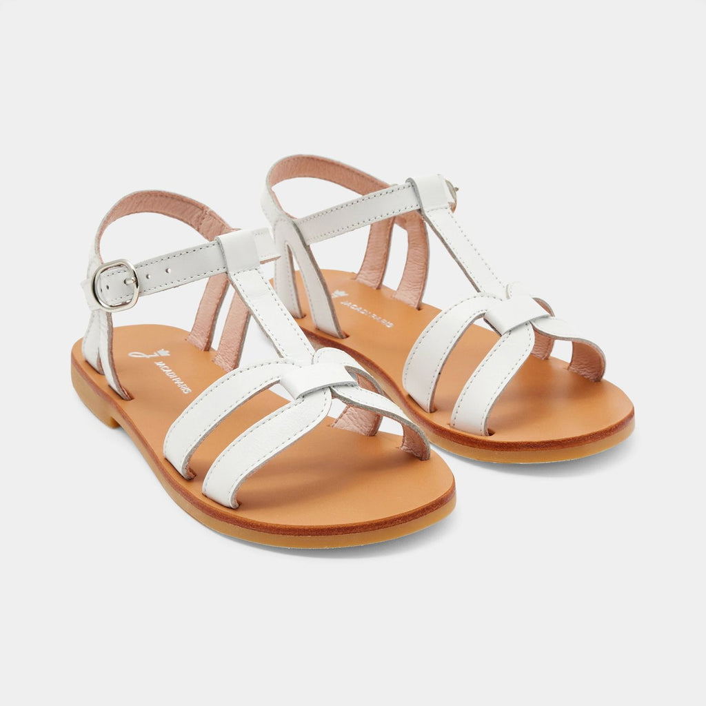 Girl leather sandals - Jacadi White