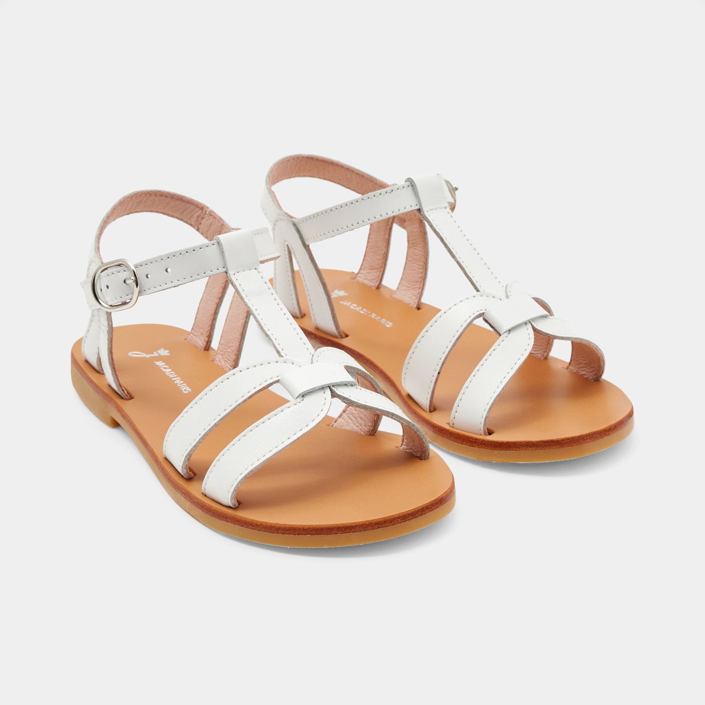 Girl leather sandals - Jacadi White