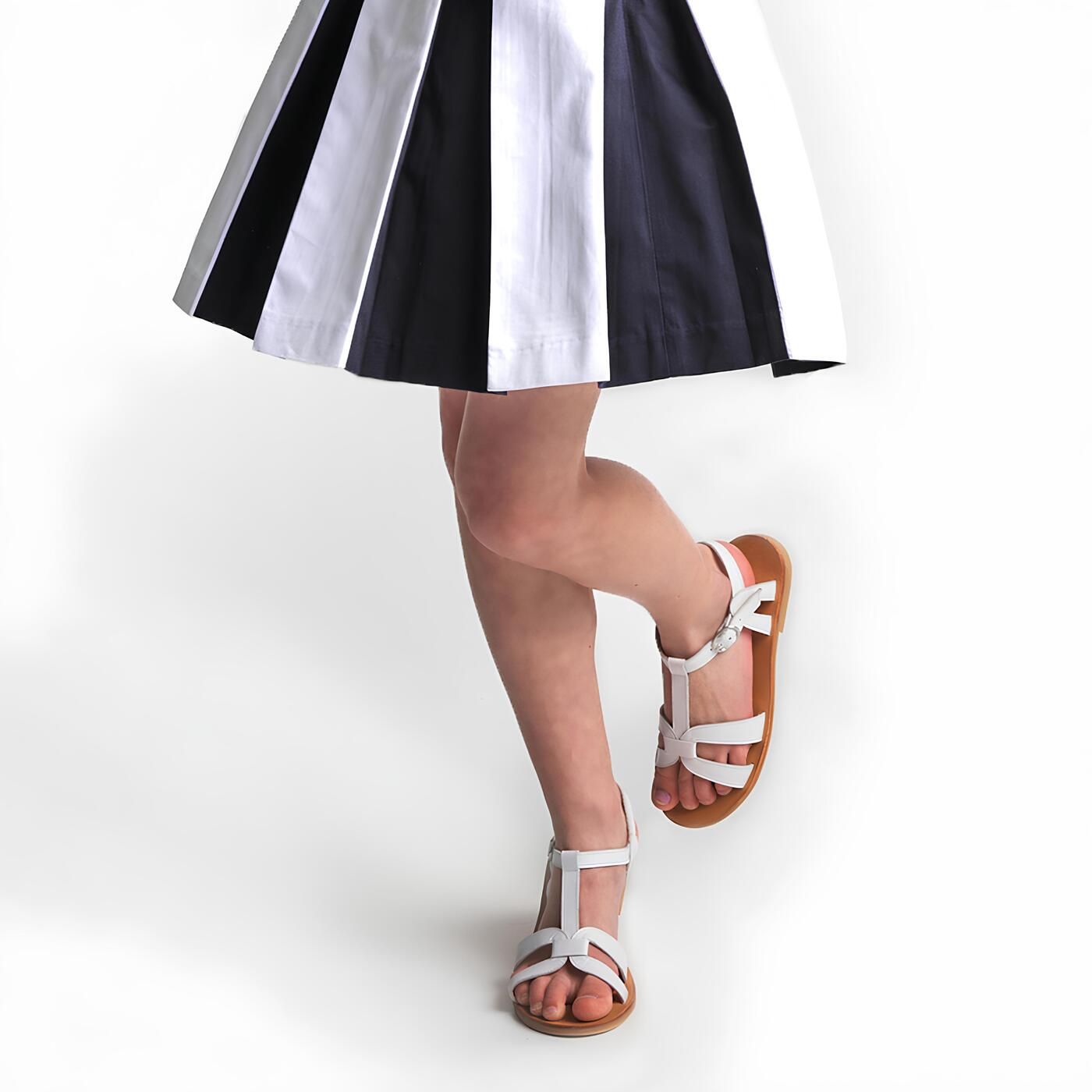 Girl leather sandals - Jacadi White