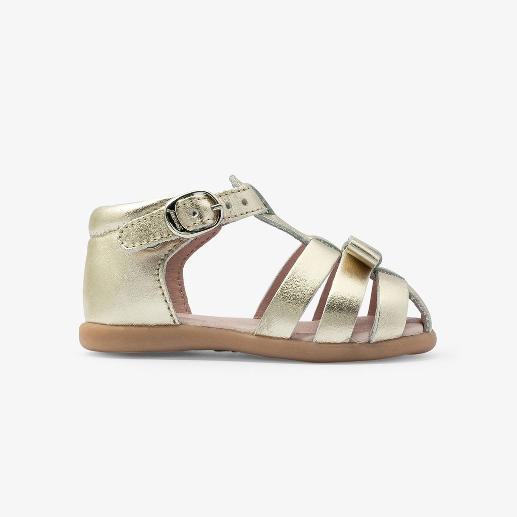 Leather Sandals Baby Girl - Gold