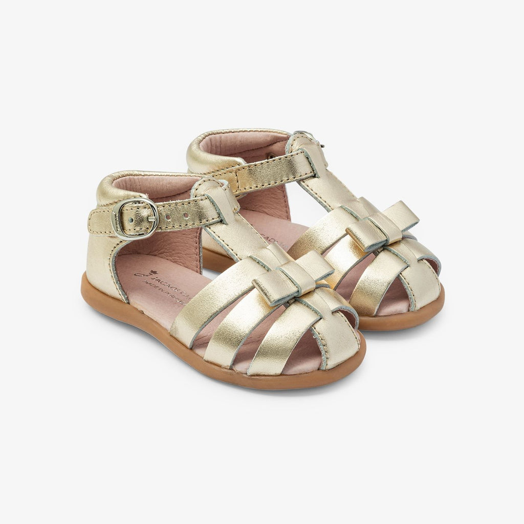 Leather Sandals Baby Girl - Gold