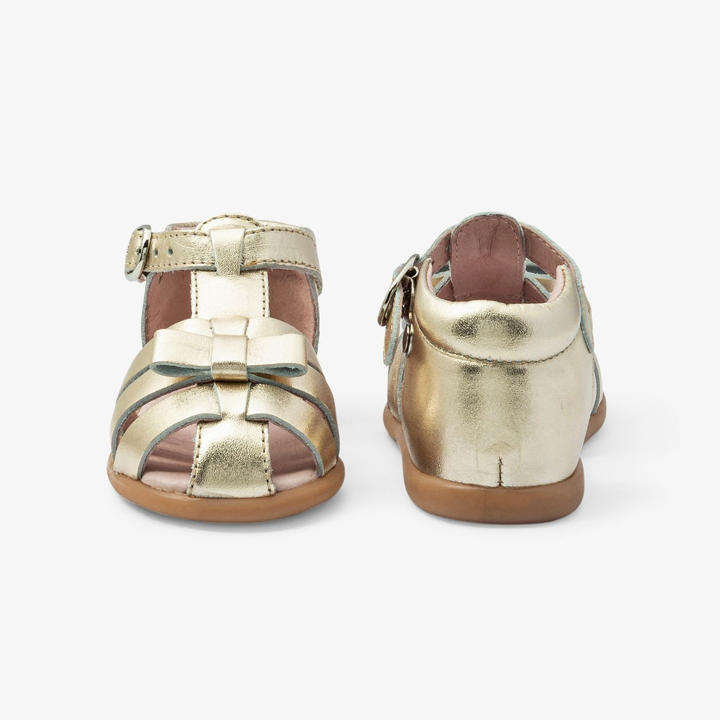 Leather Sandals Baby Girl - Gold