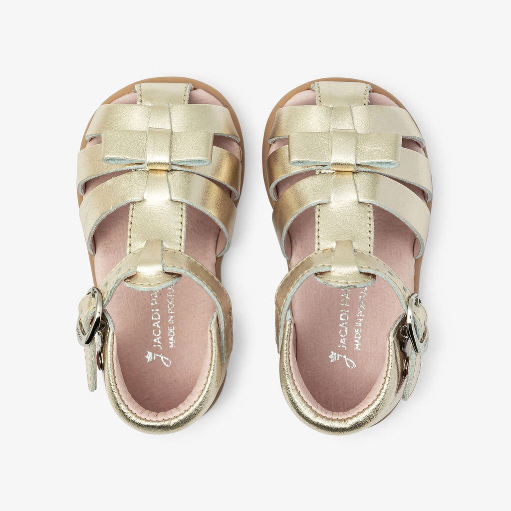 Leather Sandals Baby Girl - Gold