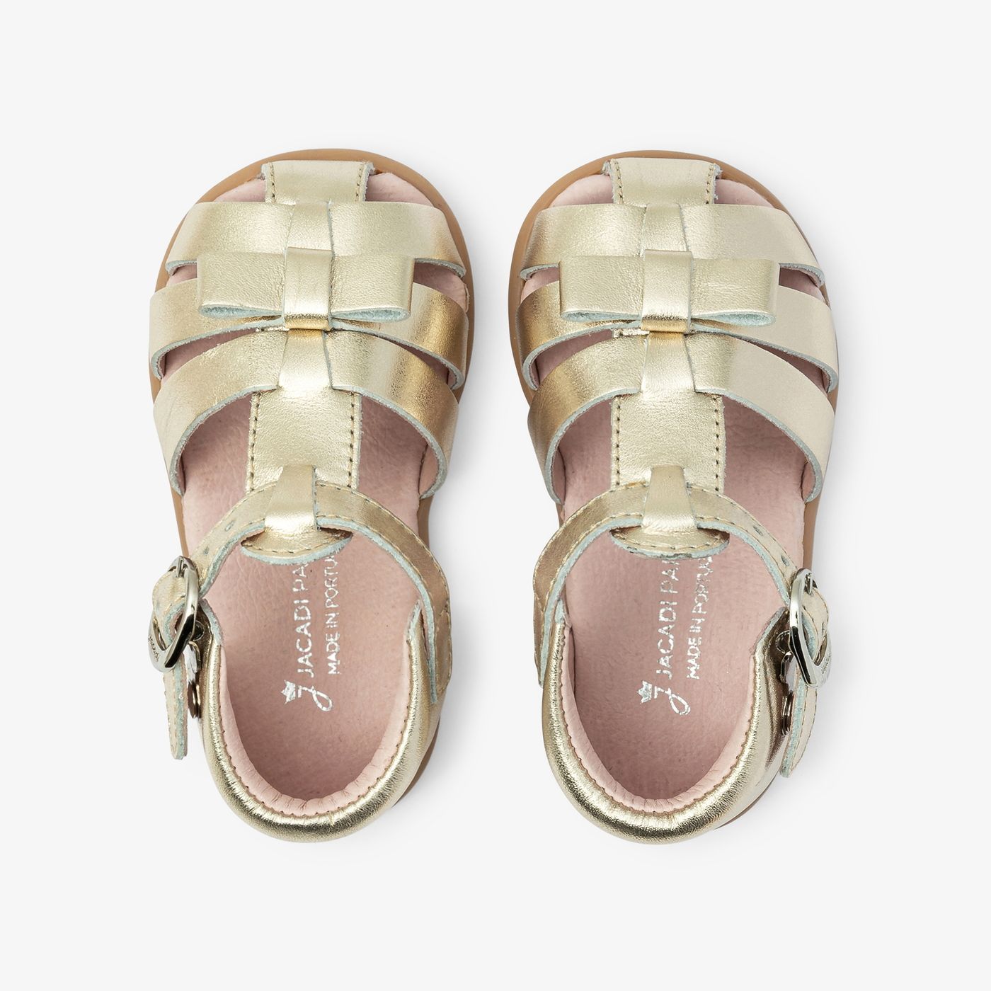 Leather Sandals Baby Girl - Gold