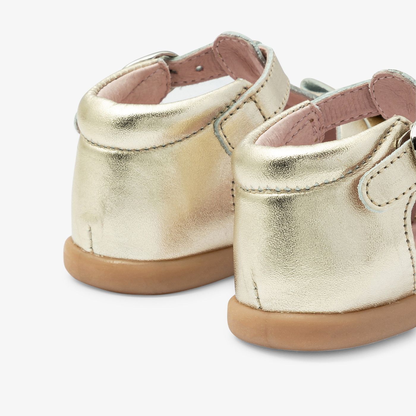 Leather Sandals Baby Girl - Gold