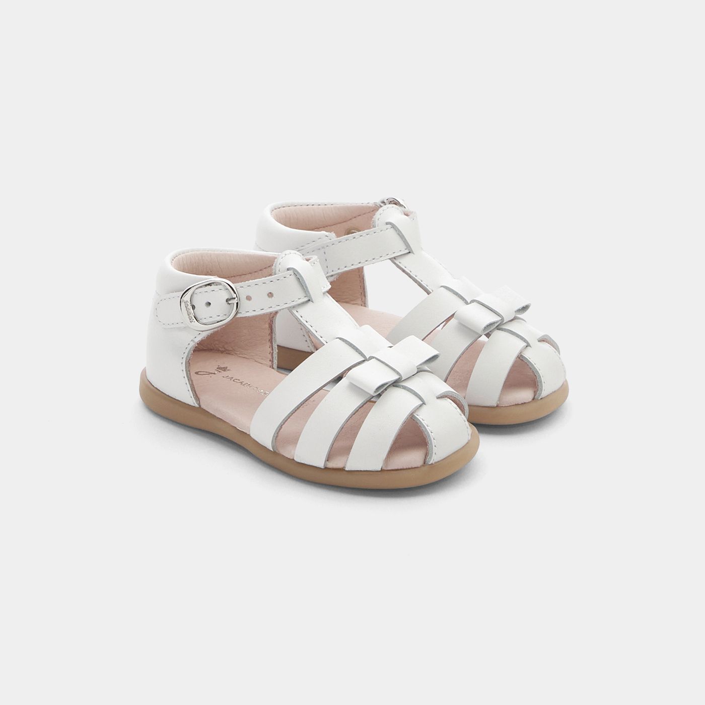 Baby girl leather sandals - Jacadi White