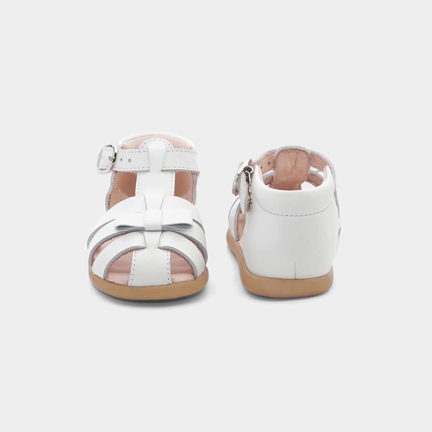 Baby girl leather sandals - Jacadi White