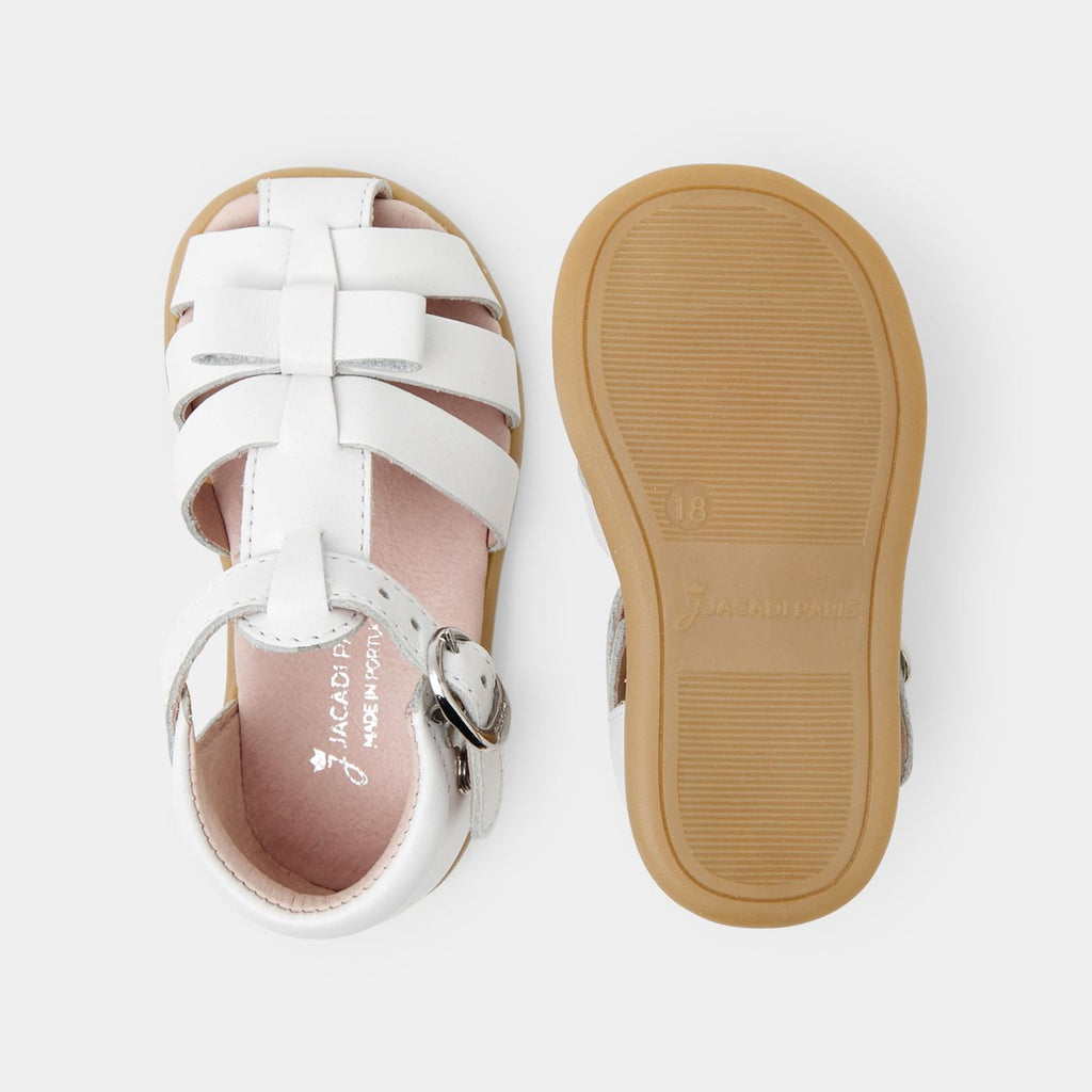 Baby girl leather sandals - Jacadi White