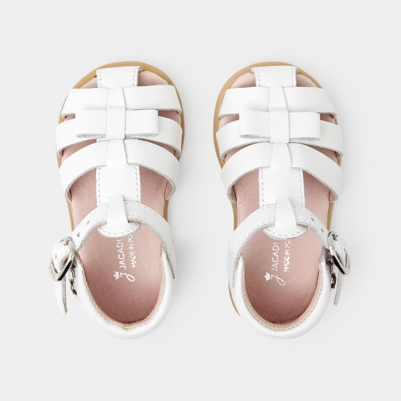 Baby girl leather sandals - Jacadi White