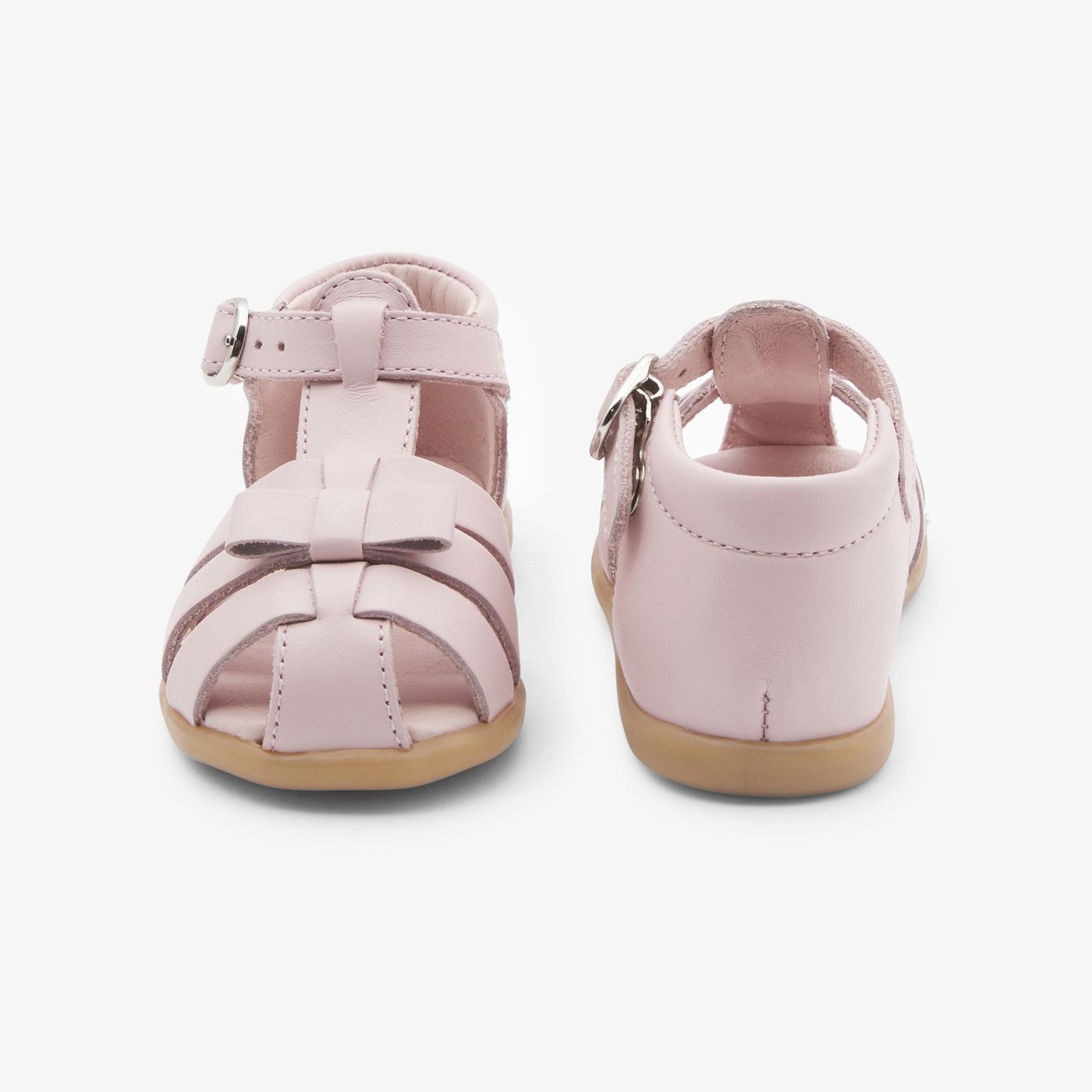 Baby girl leather sandals - Jacadi Pink