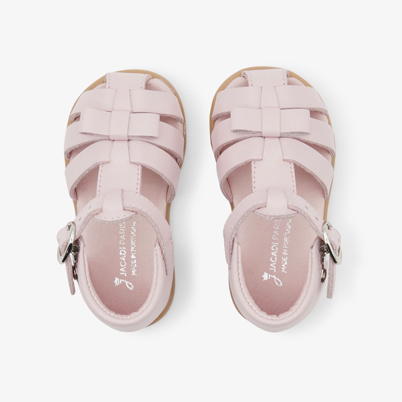 Baby girl leather sandals - Jacadi Pink