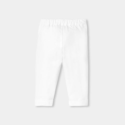 Baby boy ceremony trousers - White