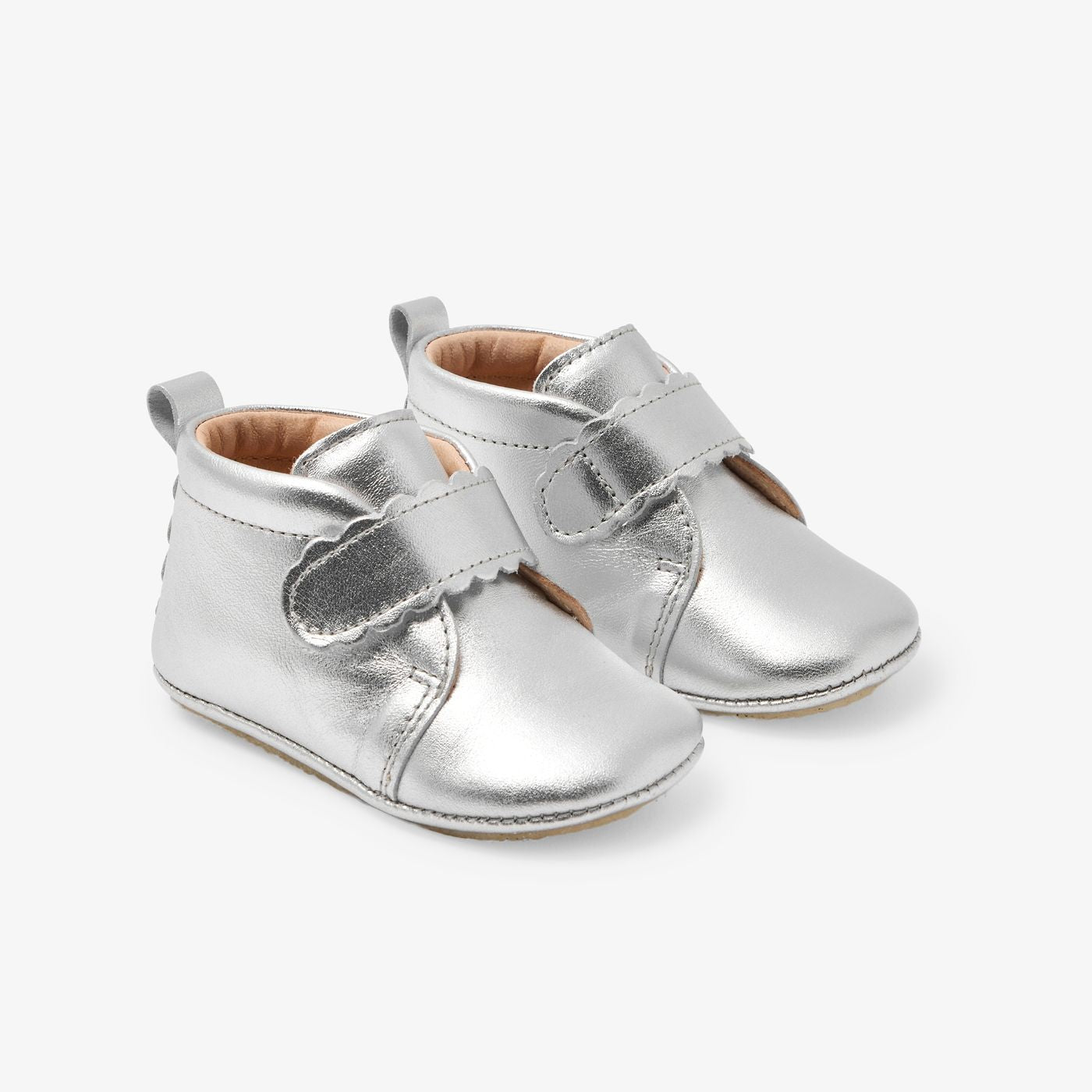 Baby Shoes in Leather Brillante Baby Girl - Argento