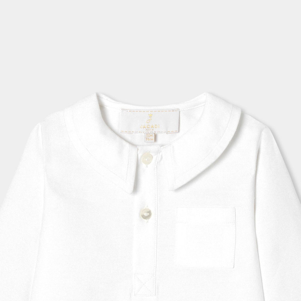 Baby boy Oxford shirt - White