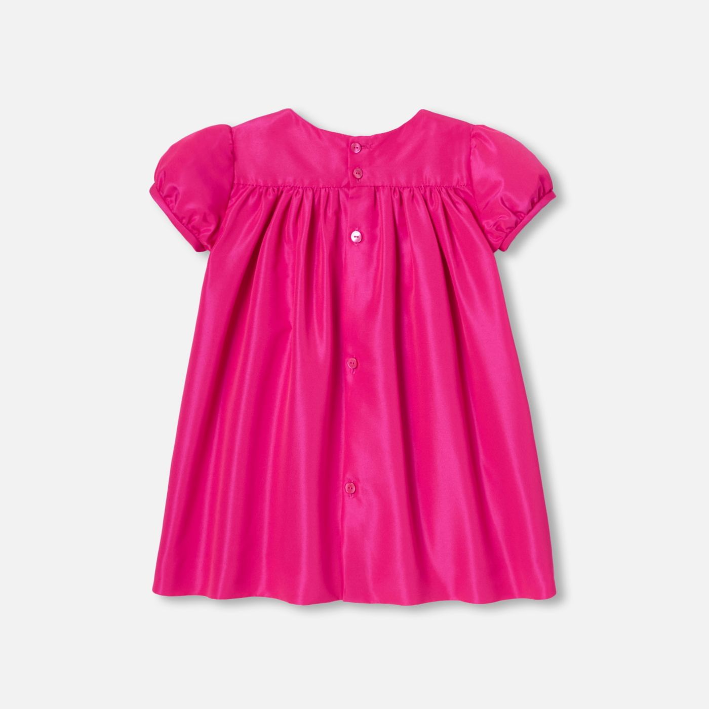 Baby girl taffeta dress - Bengal Pink