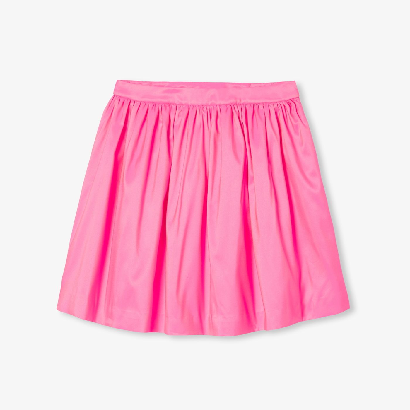 Girl taffeta skirt - Neon Pink