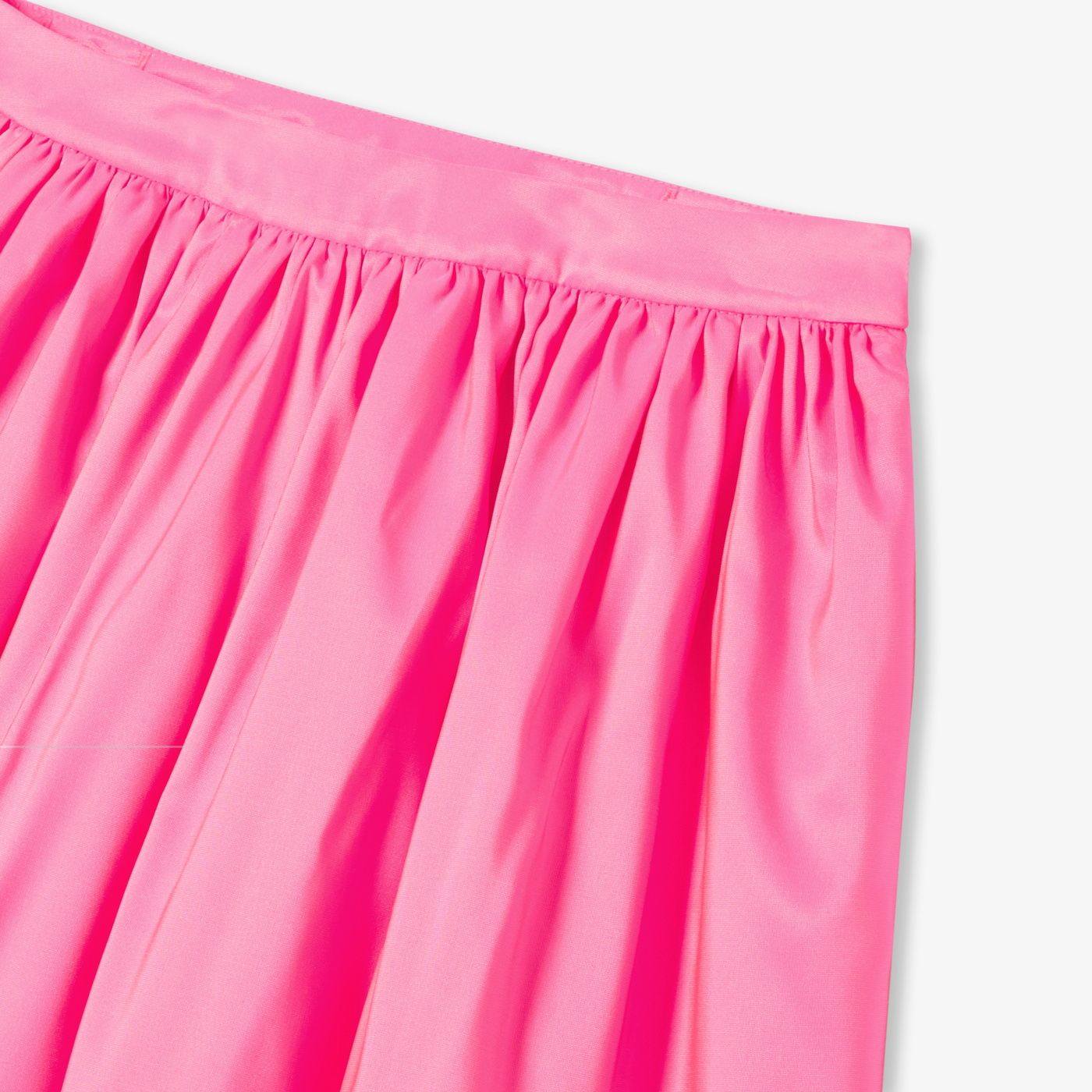 Girl taffeta skirt - Neon Pink
