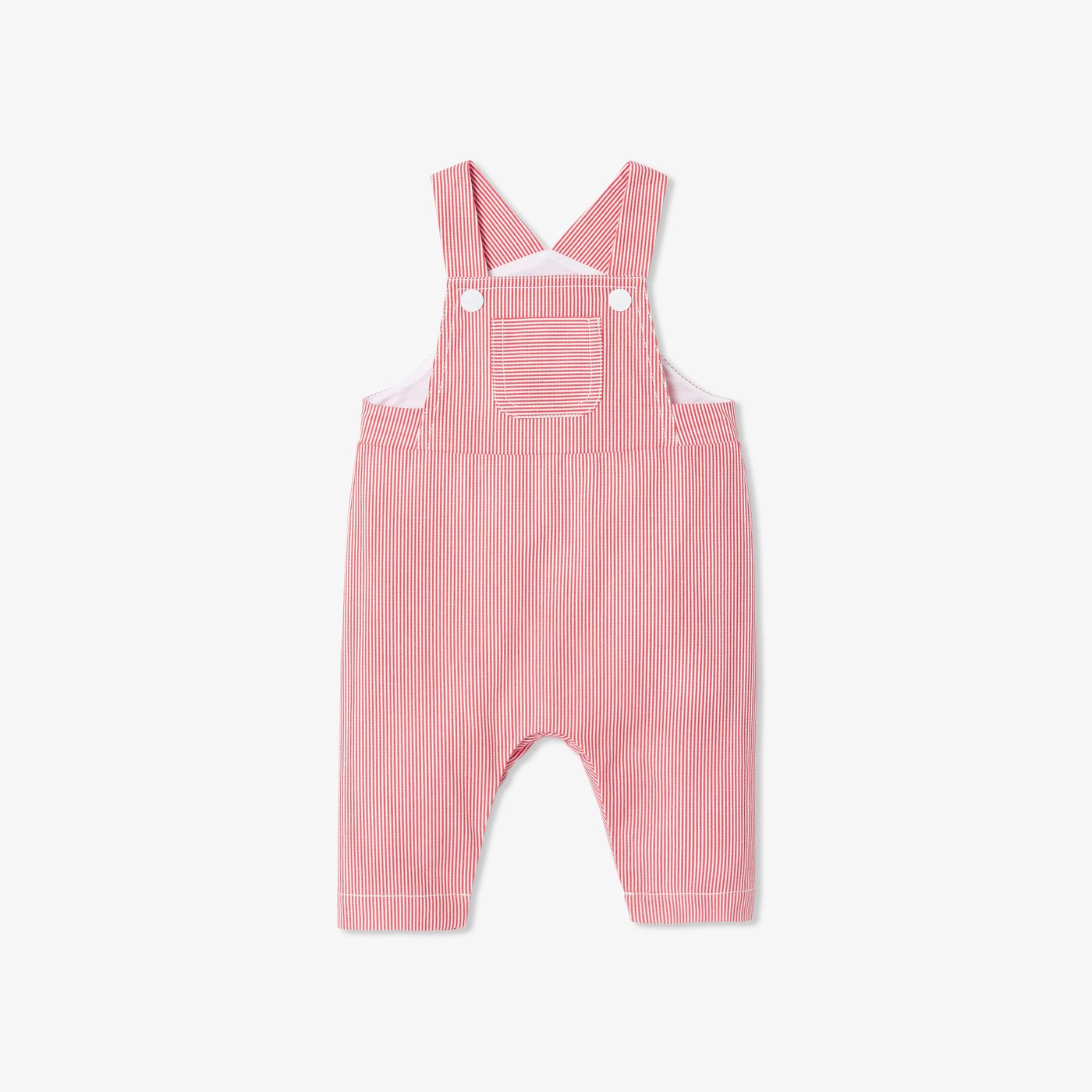 Dungarees Lunga Baby Boy - White/Red