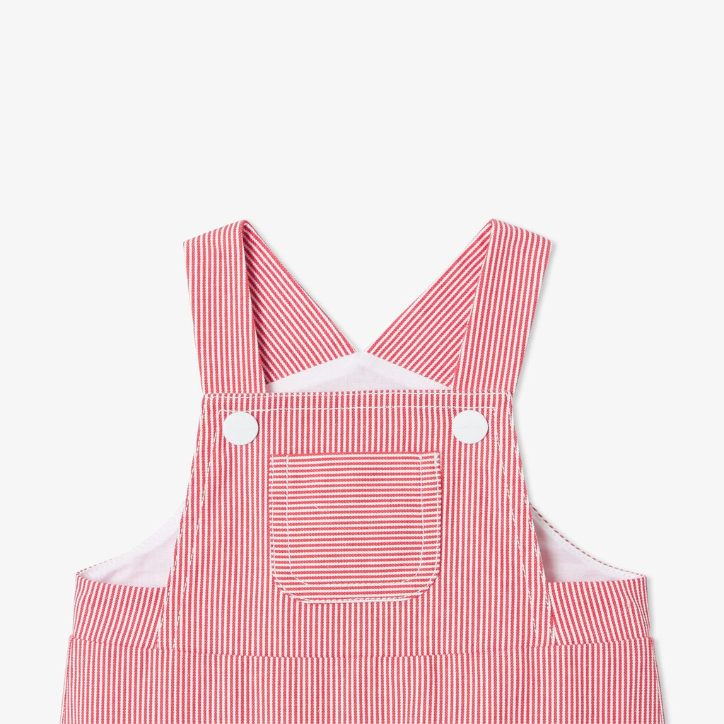 Dungarees Lunga Baby Boy - White/Red