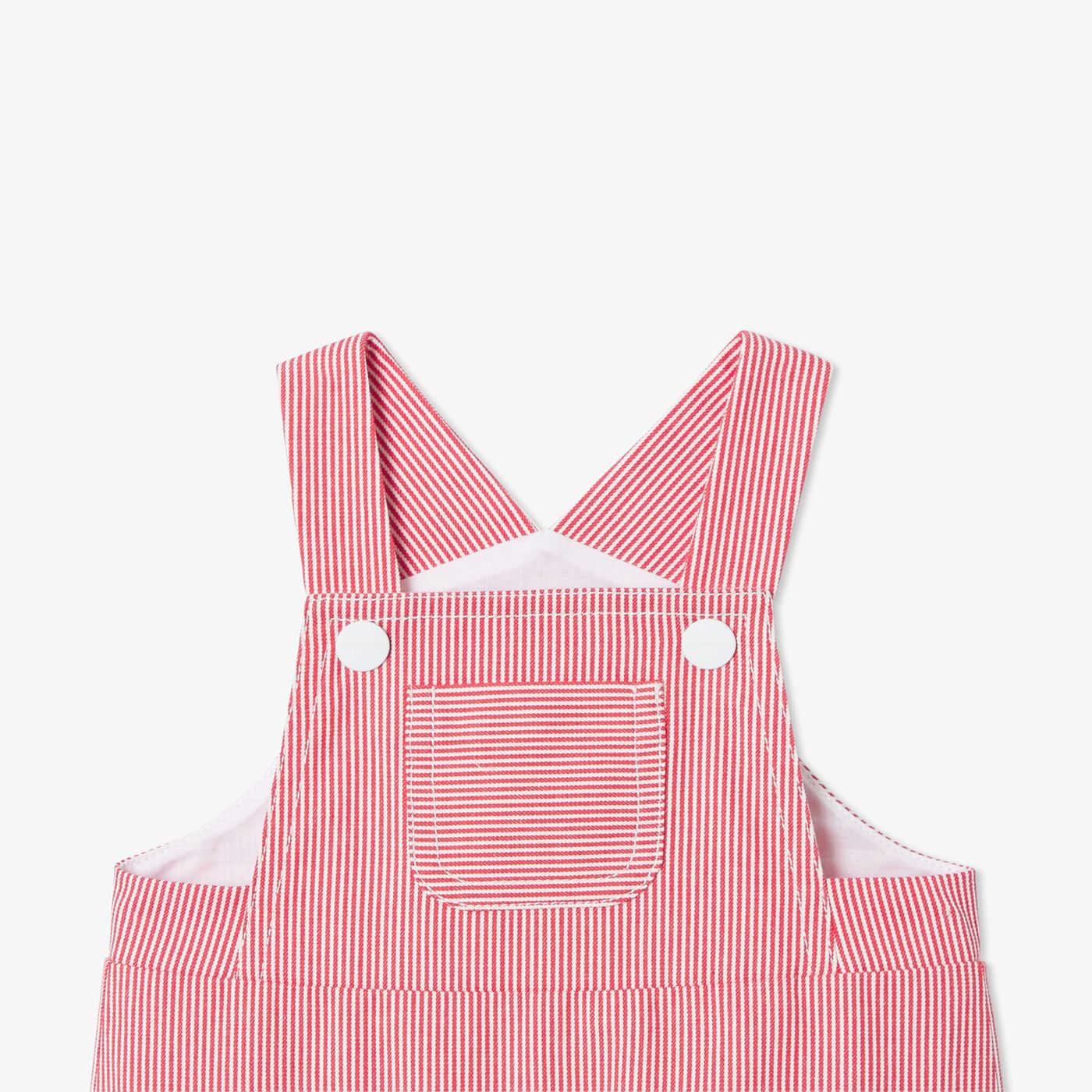 Dungarees Lunga Baby Boy - White/Red